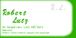 robert lutz business card